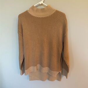 ABLE Chevron Patterned Camel sweater 🐪
